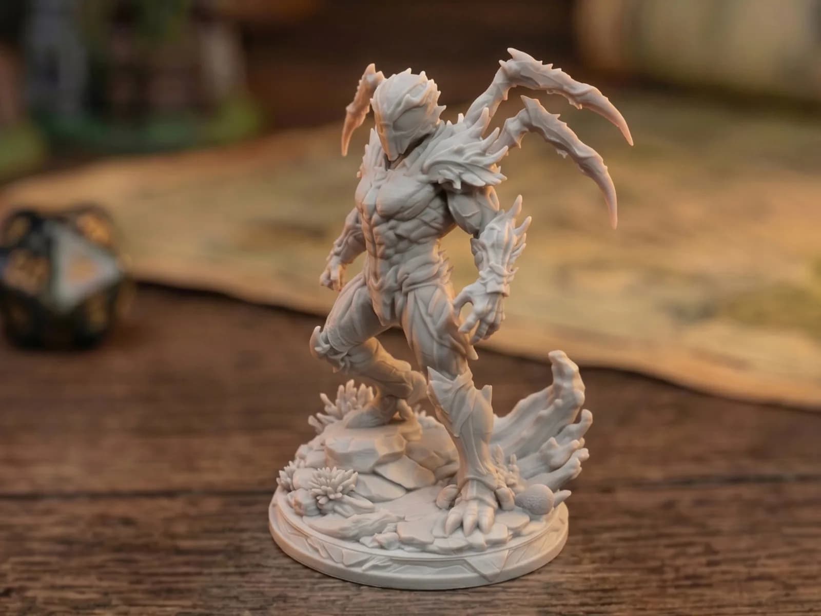Miniatura Guerreiro Abissal 7,56 cm Impressão 3D