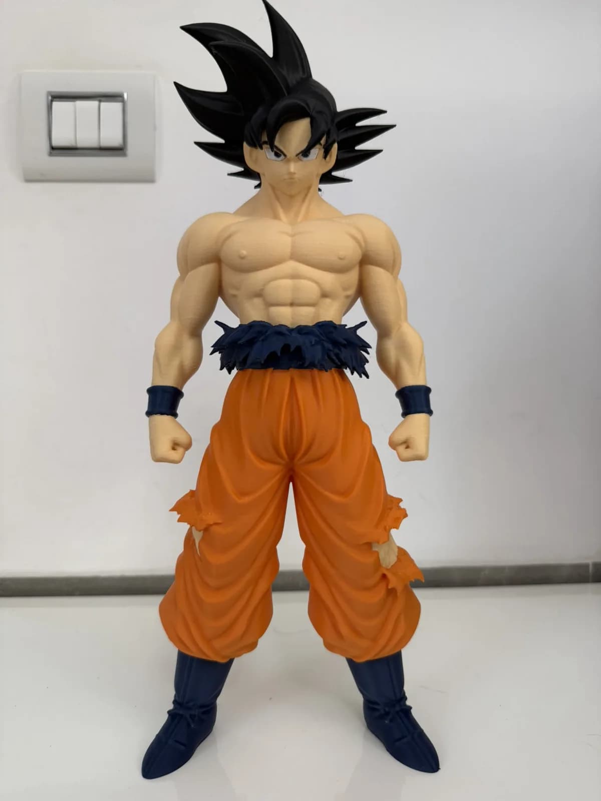 Estatueta Guerreiro Saiyajin 40 cm Impressão 3D