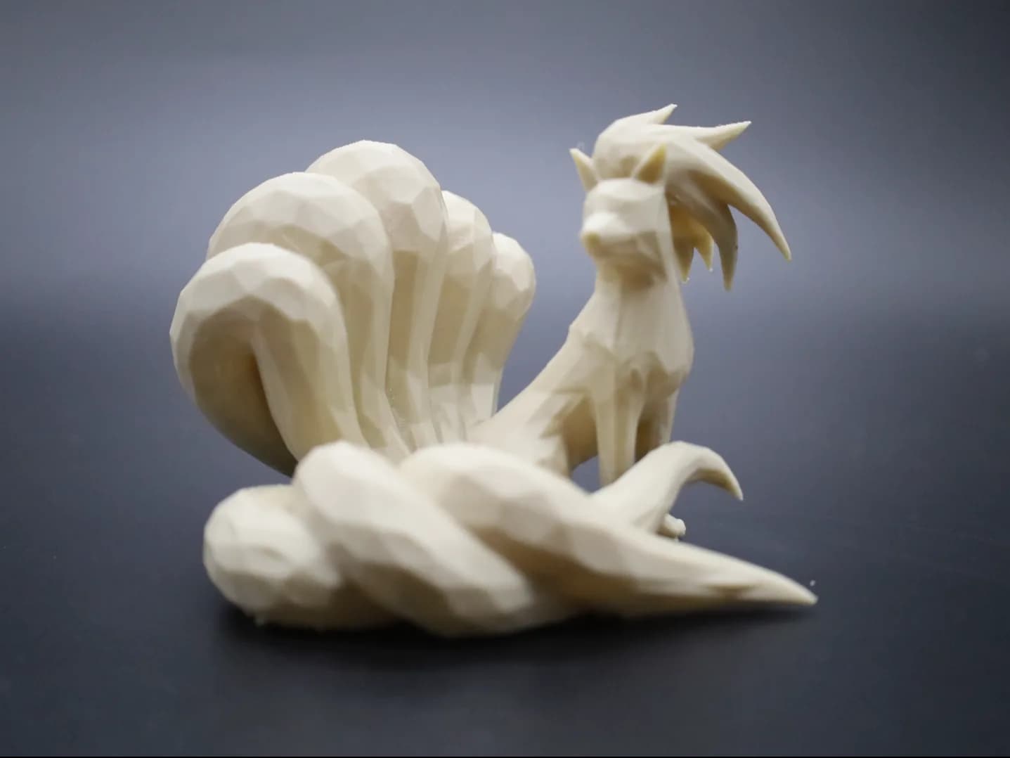 Estatueta Ninetales Low Poly Impressão 3D