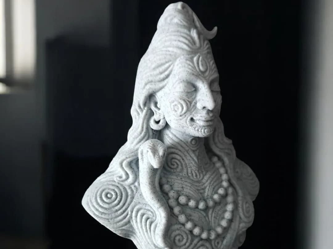 Busto Ornamental Shiva Impressão 3D