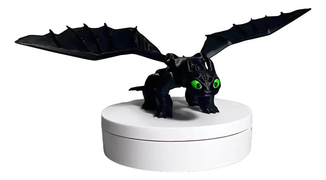 Dragão Banguela Articulado 3d 22cm