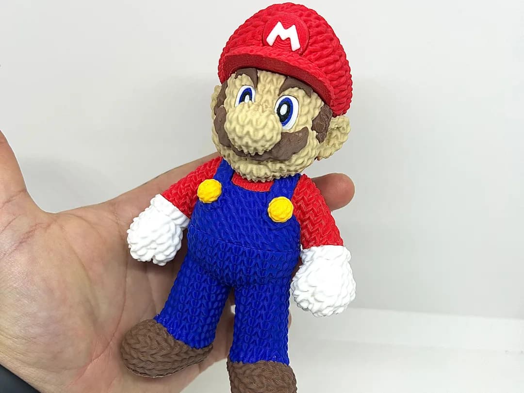 Estatueta Encanador de Boné Efeito Tricô 16 cm Impressão 3D