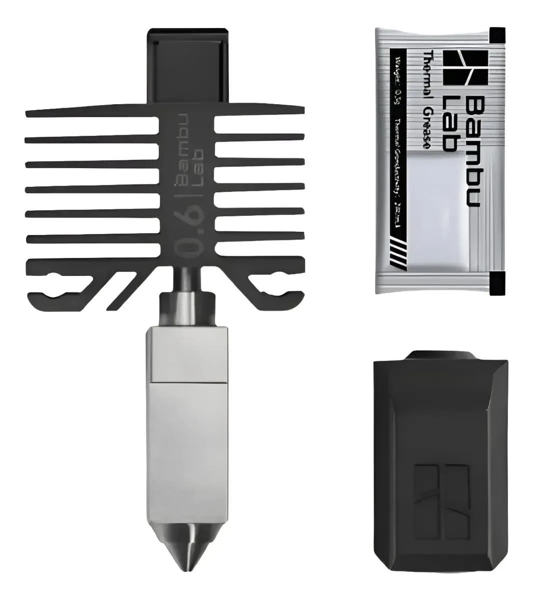 Hotend Completo 0,4 mm (Aço Endurecido) para Bambu Lab P1S / P1P / X1C