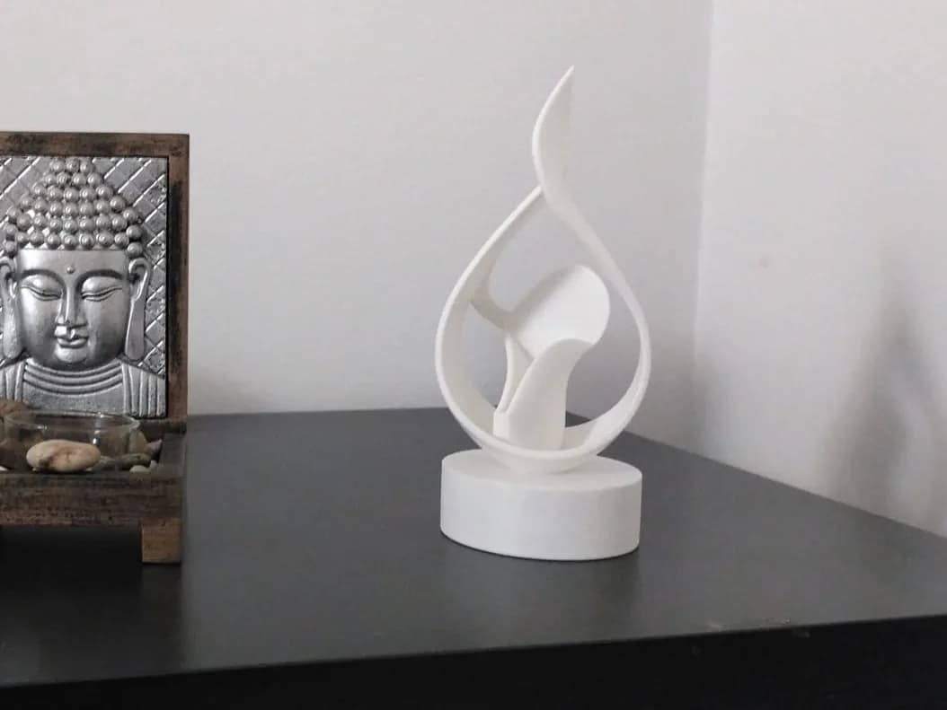 Escultura Decorativa Abstrata Minimalista Impressão 3D