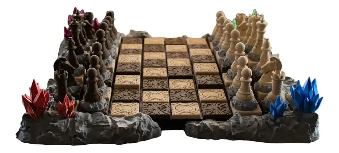 Jogo De Xadrez Fantasia 3d