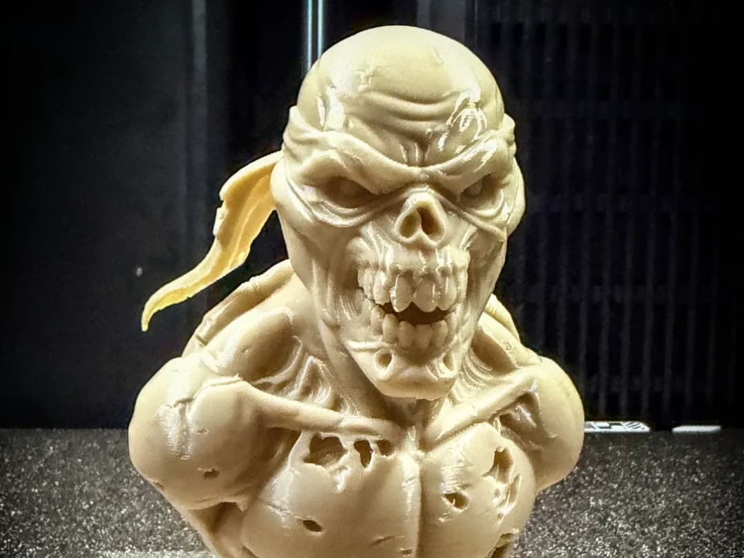 Busto Tartaruga Zumbi Impressão 3D