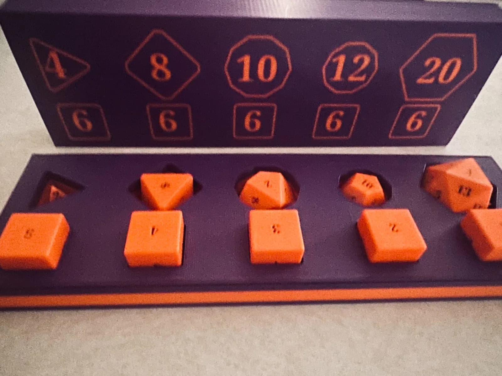 Caixa de Dados de RPG Impressão 3D