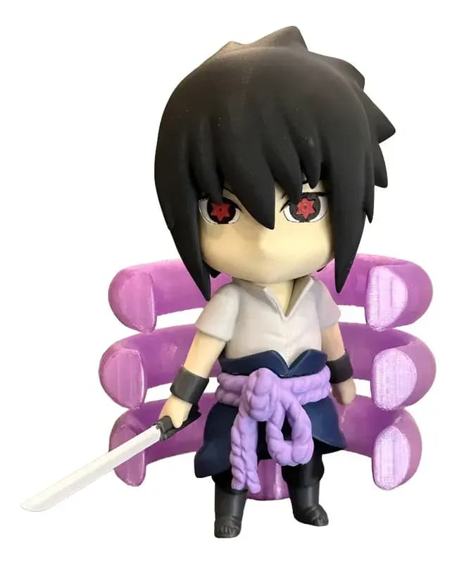 Boneco Realista Sasuke Naruto 3d - 20cm