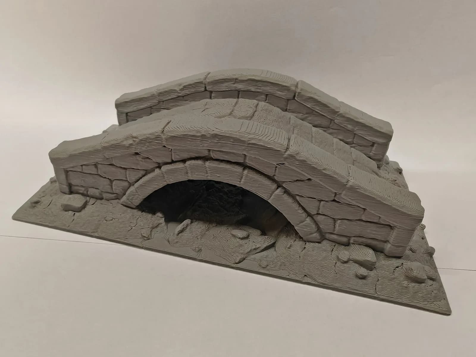 Cenário Ponte de Pedra em Ruínas Impressão 3D