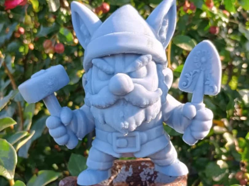 Estatueta Gnomo de Jardim Faz-Tudo Impressão 3D
