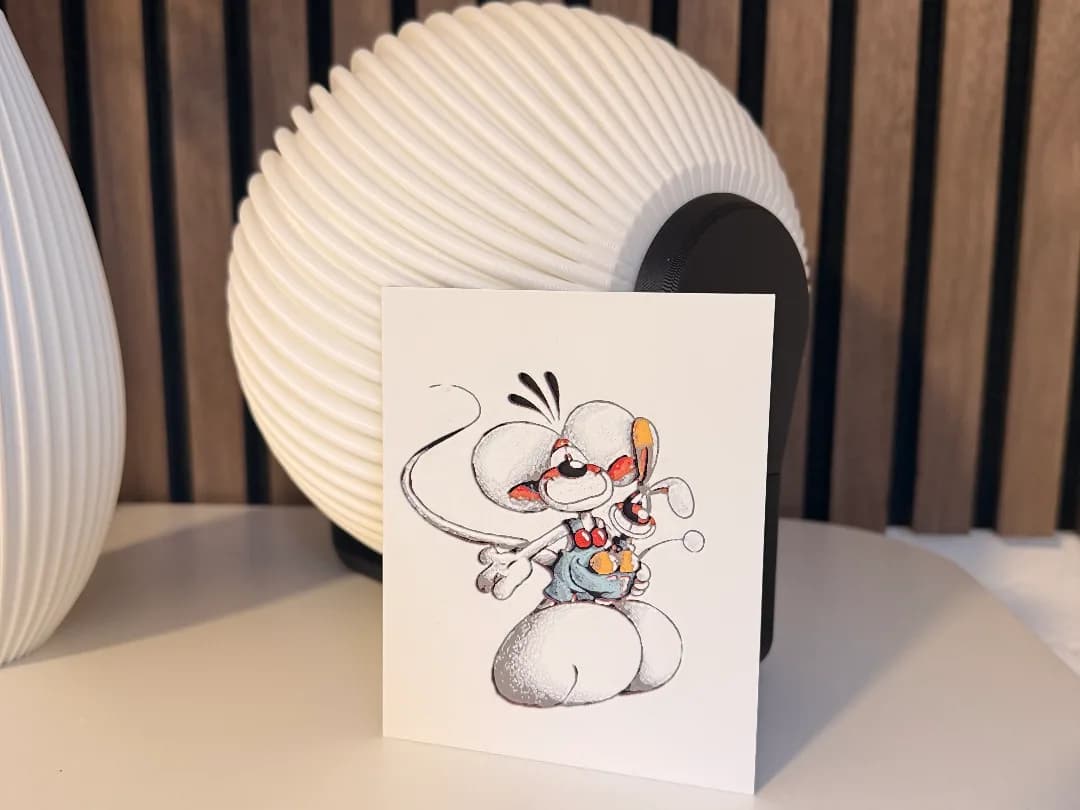 Quadro Ratinho Diddl Decorativo Impressão 3D