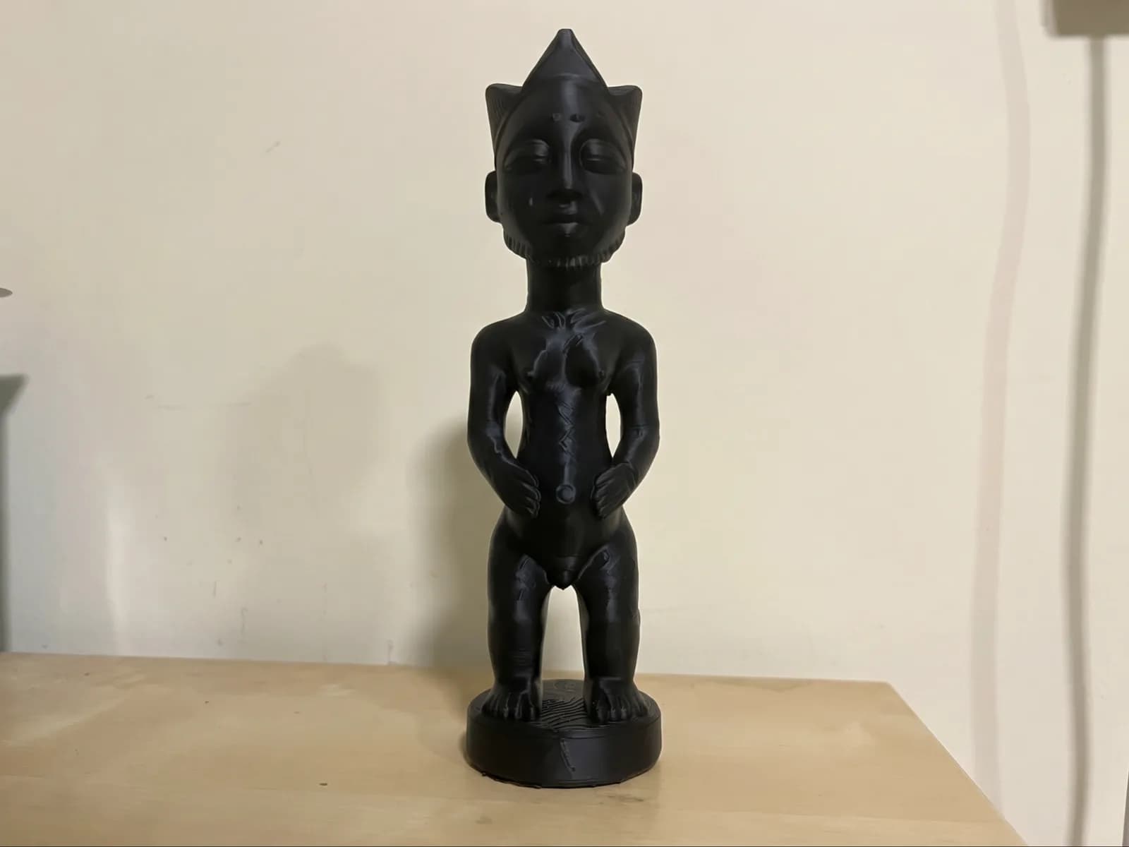 Estátua Tribal Africana Decorativa Impressão 3D