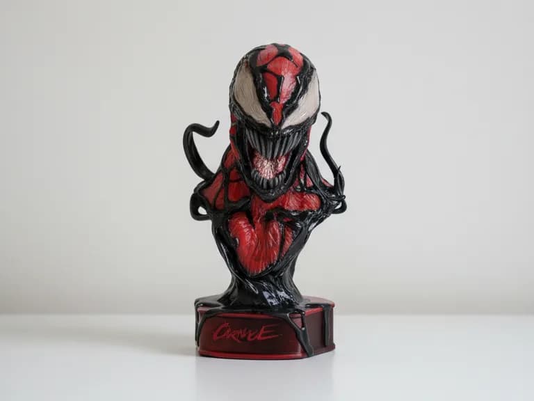 Busto Carnage Vilão Simbionte Impressão 3D