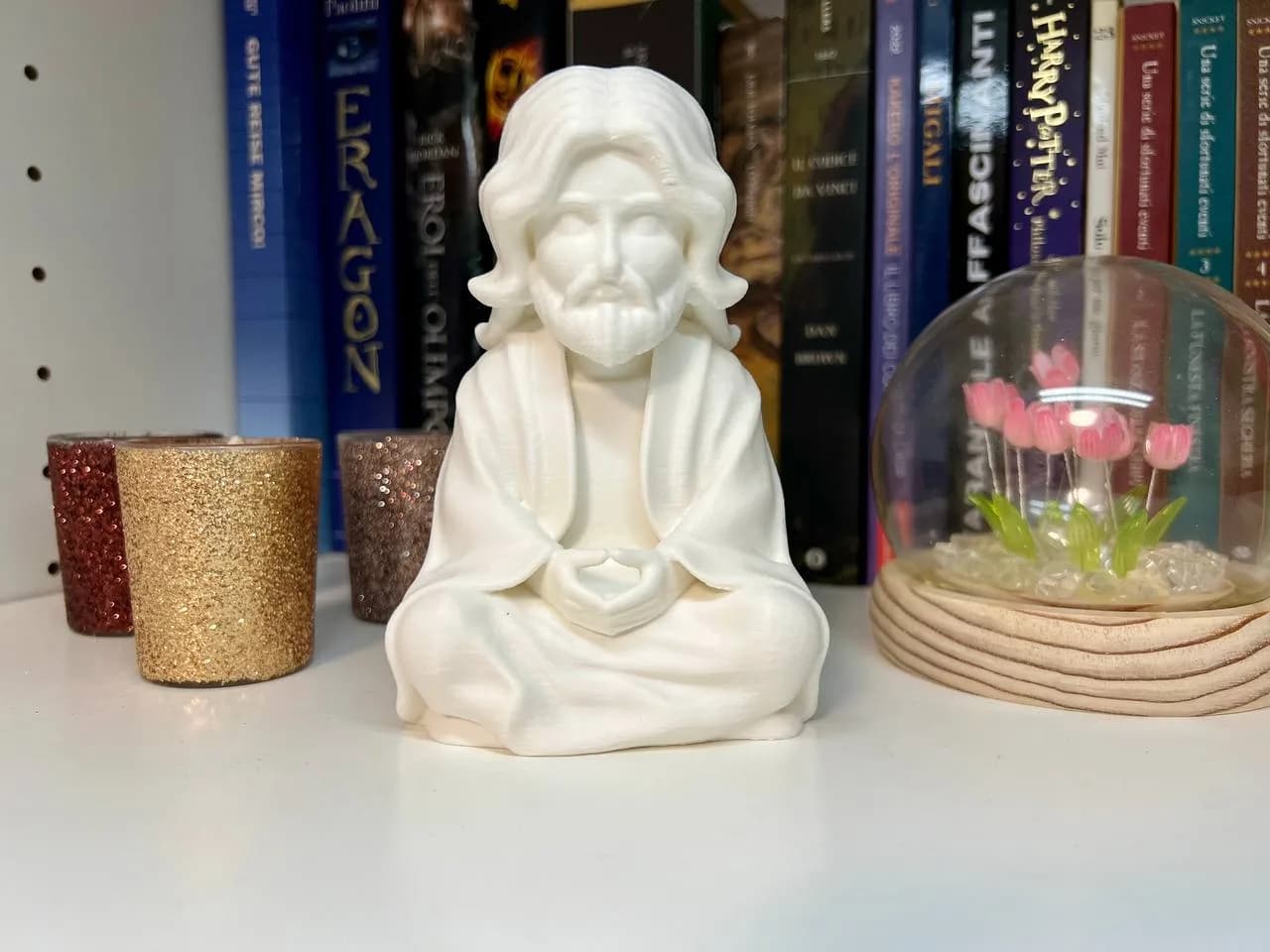 Estatueta Jesus Cristo Sentado Impressão 3D