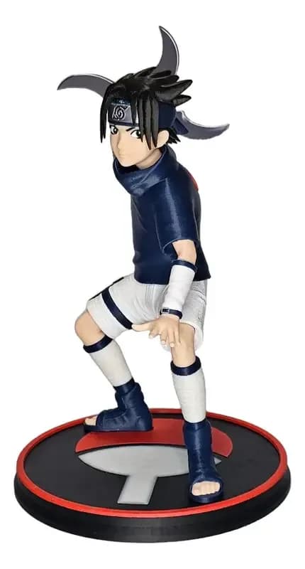 Boneco Realista Uchiha Sasuke 15cm - Naruto 3d