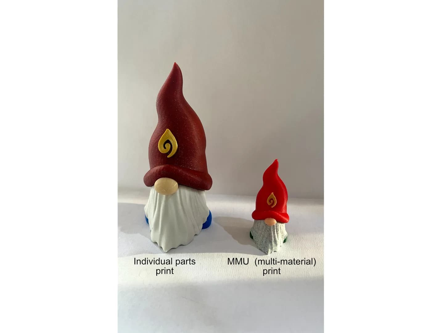 Miniatura Gnomo de Barba 5,1 cm Impressão 3D