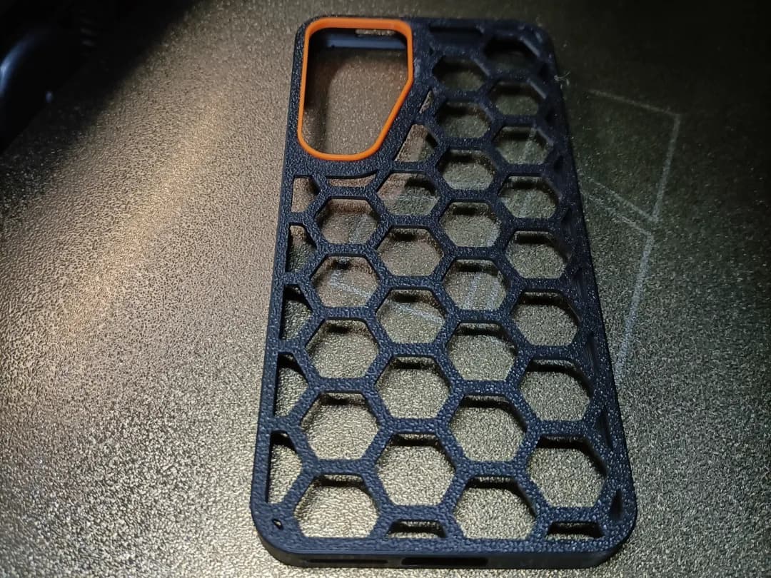 Capa Hexagonal para Galaxy S25 Impressão 3D