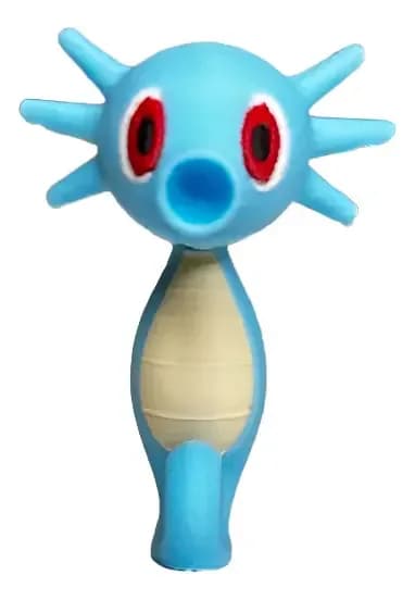 Boneco: Horsea Pokémon 4cm - 3d Colecionável Geek