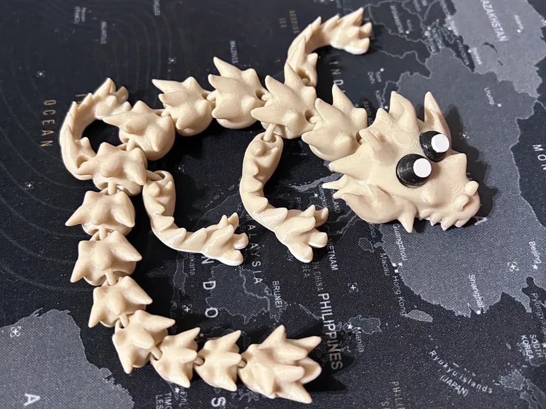 Dragão Espinhoso Articulado Impressão 3D