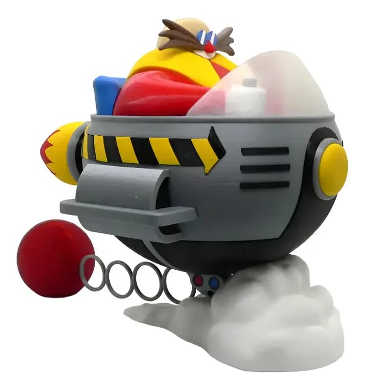 Boneco: Dr Eggman Robotnik 27cm Filme Sonic - 3d