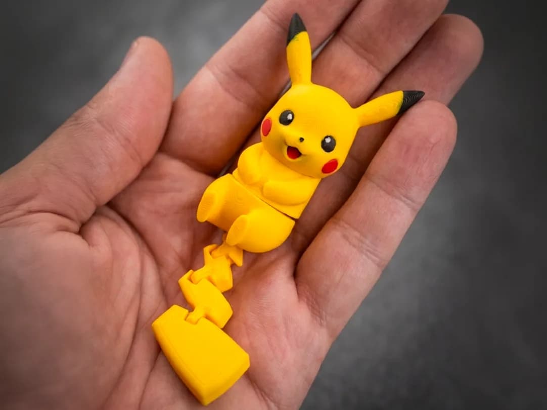Miniatura Ratinho Amarelo Articulado Impressão 3D