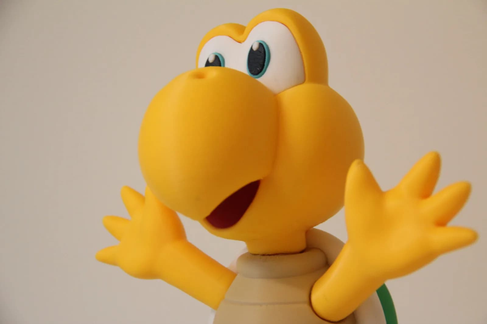 Estatueta Tartaruga Koopa Troopa 21 cm Impressão 3D