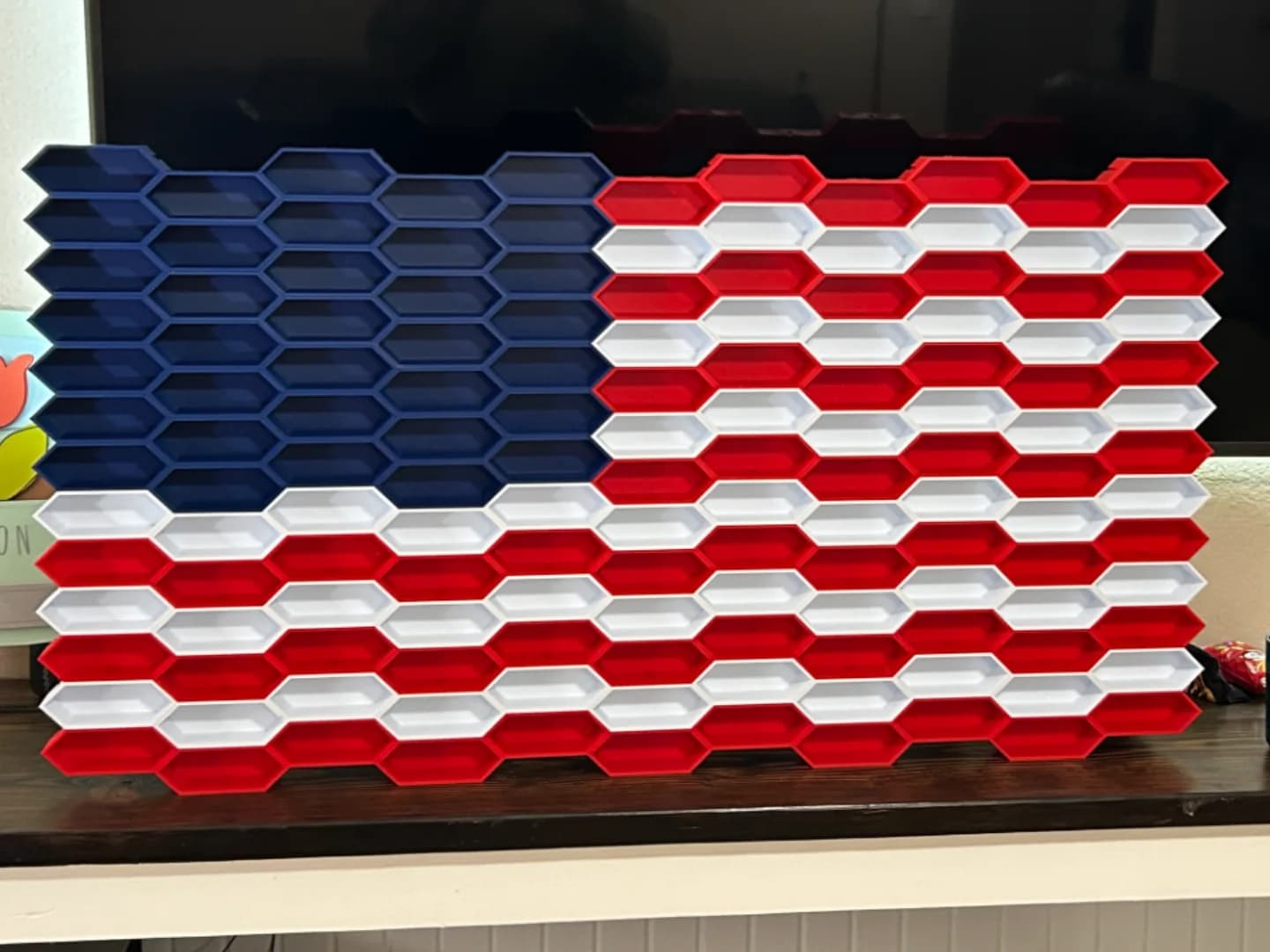 Nicho Hexagonal Grande para Carrinhos Impressão 3D