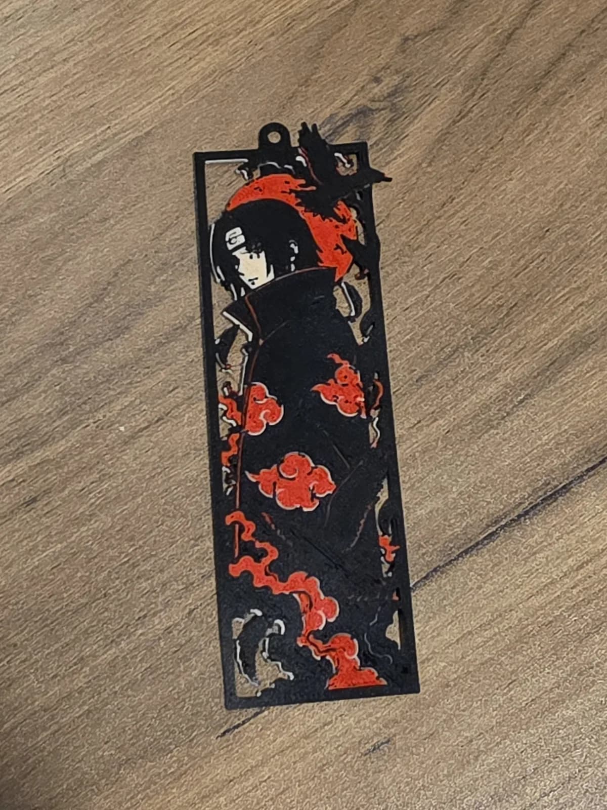 Marcador de Página Itachi Manto de Nuvens Impressão 3D