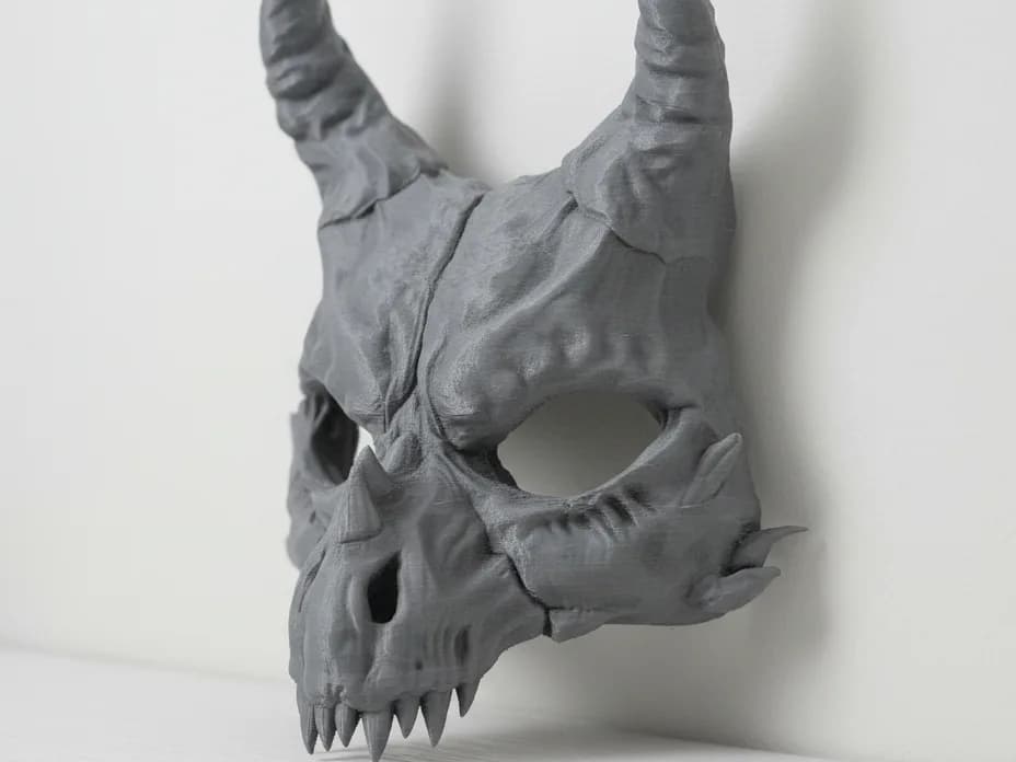 Máscara de Dragão para Cosplay Impressão 3D