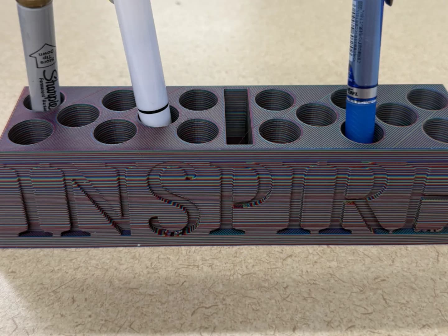 Porta Lápis e Canetas Inspire Impressão 3D