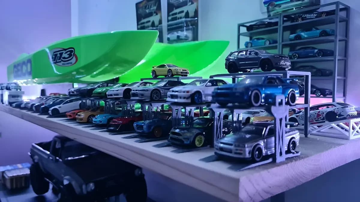 Lifter 2 Andares Para Hot Wheels Decoração 3d