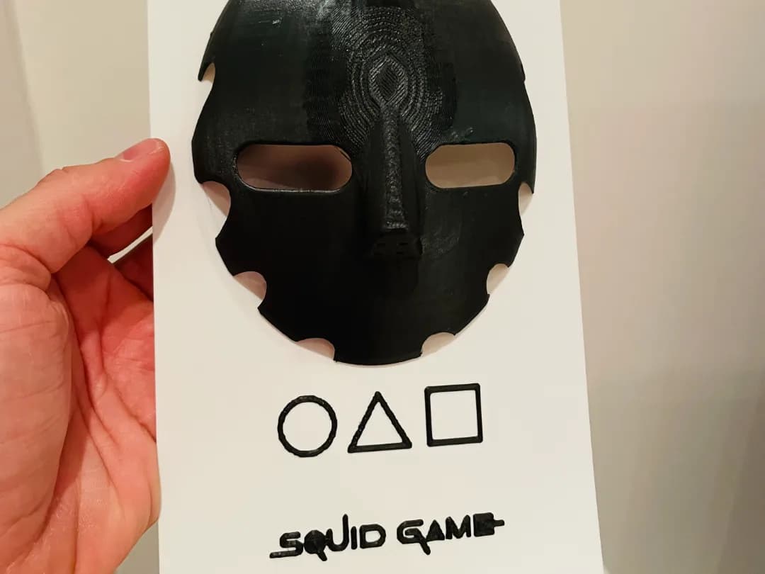 Quadro Máscara do Garçom VIP Impressão 3D