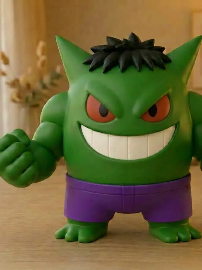 Boneco Gengar Gigante Verde Pokémon 13 cm