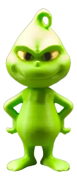 Grinch 3d Mini Escultura Natalina Decorativa Chaveiro
