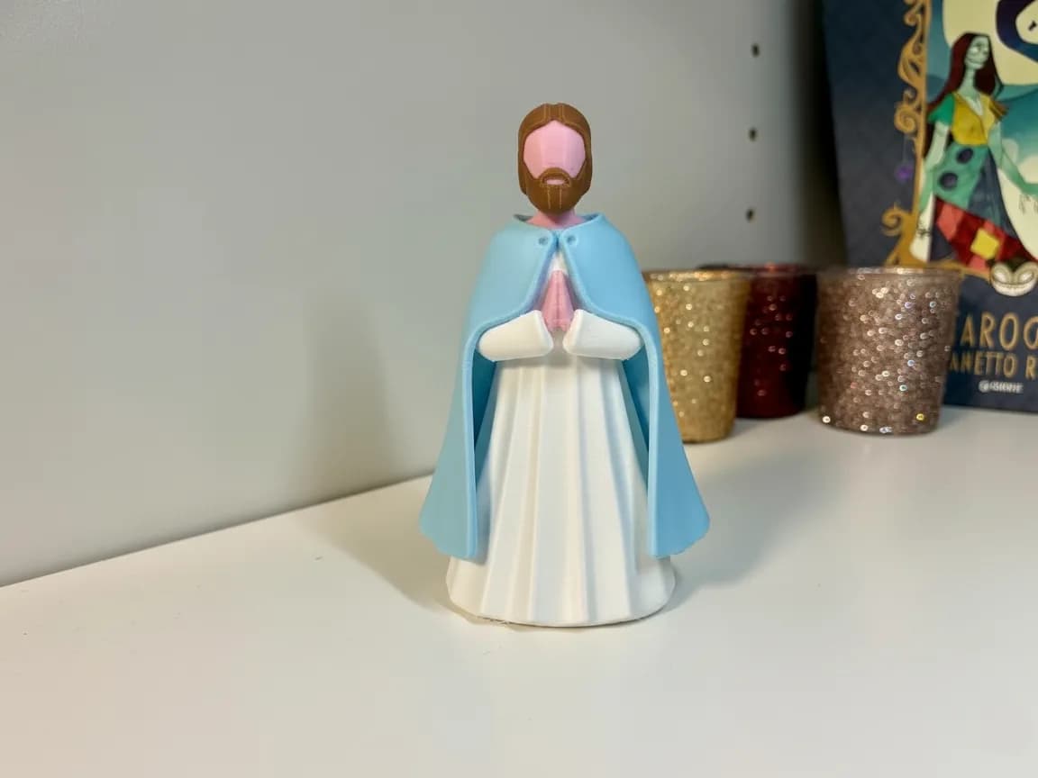Estatueta São José para Presépio Impressão 3D