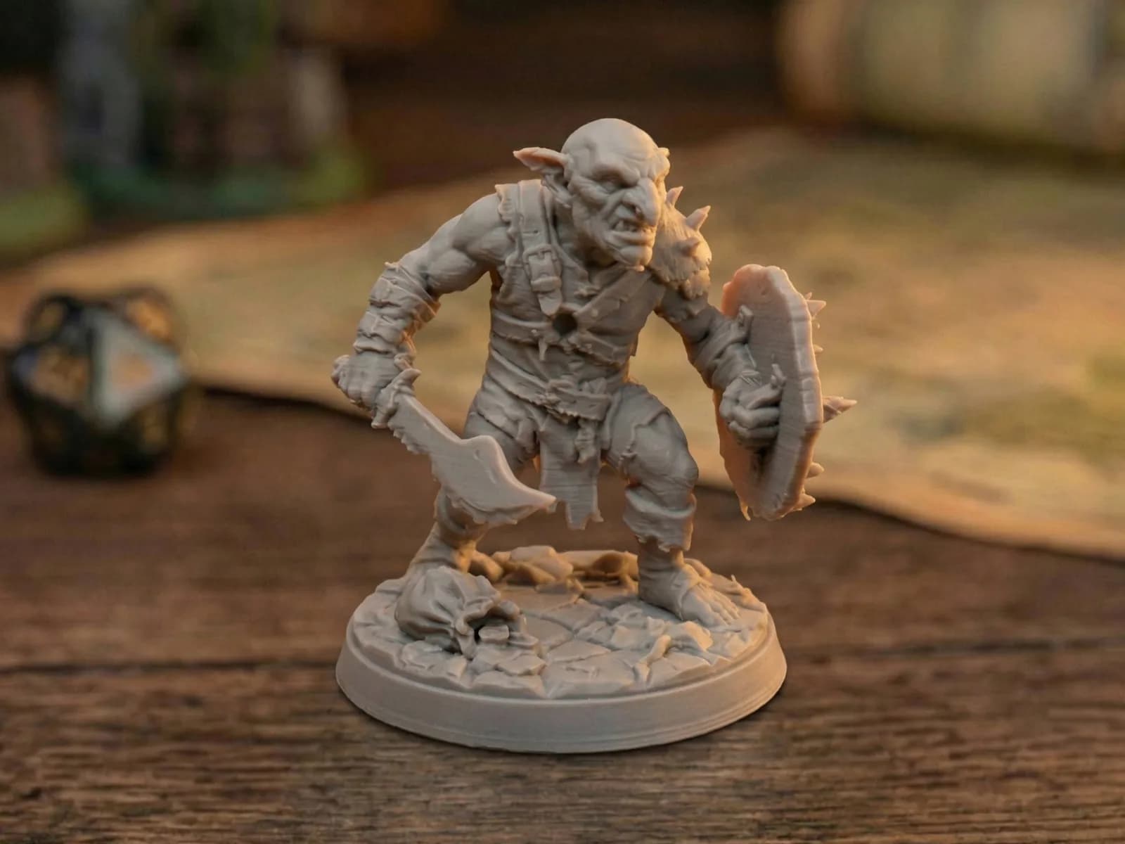 Miniatura Goblin Saqueador RPG Impressão 3D