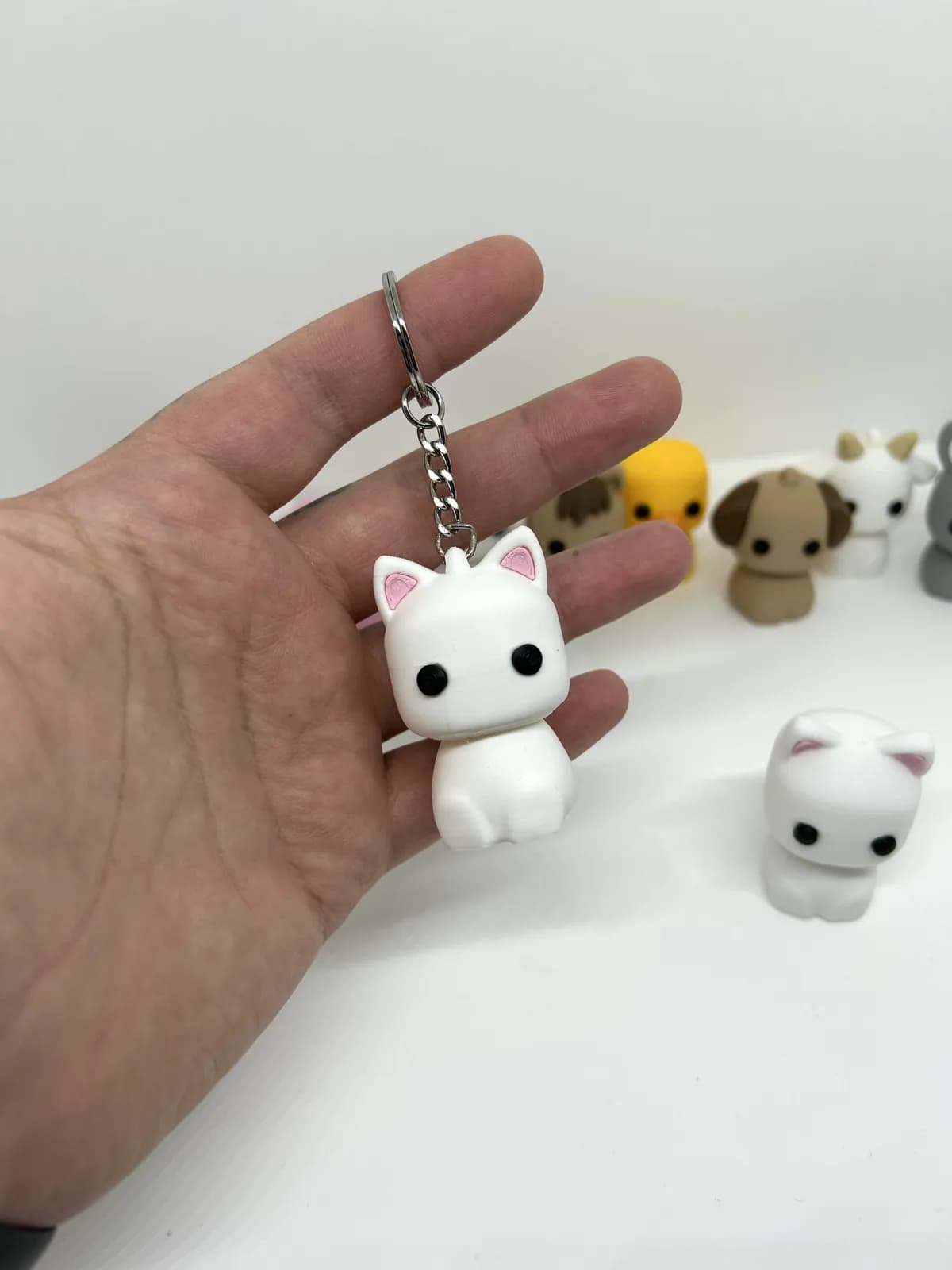 Miniatura Gatinho Minimalista 6 cm Impressão 3D