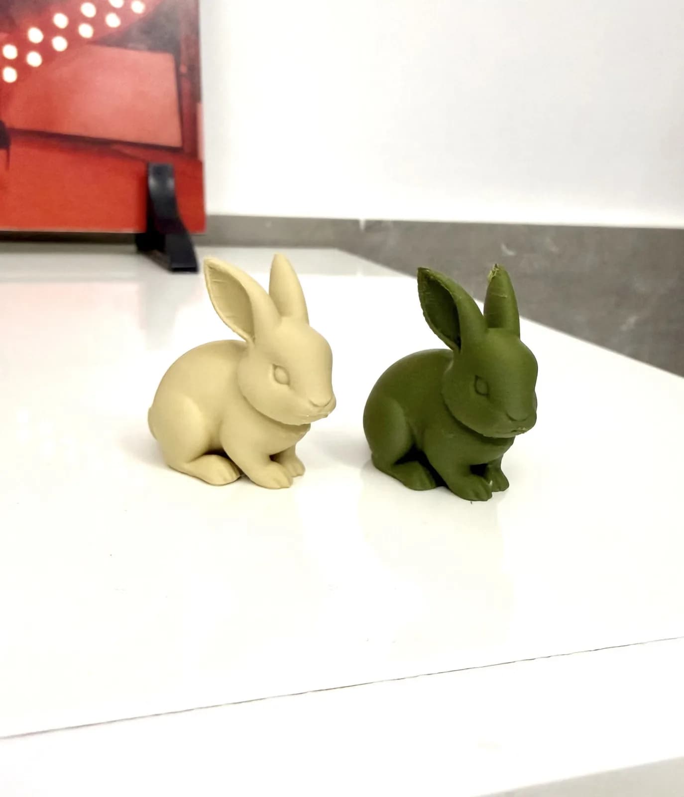 Estatueta Coelhinho Minimalista Impressão 3D