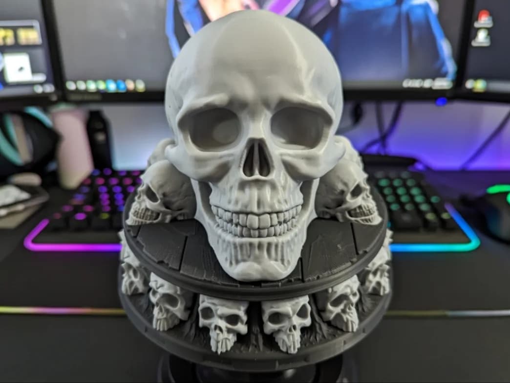 Santuário de Caveiras Decoração Halloween Impressão 3D