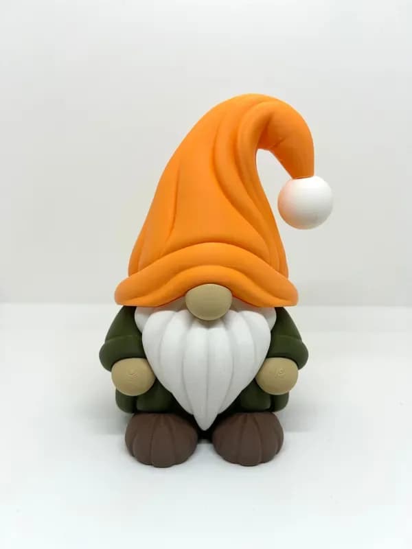 Estatueta Gnomo Elegante Gino 18 cm Impressão 3D