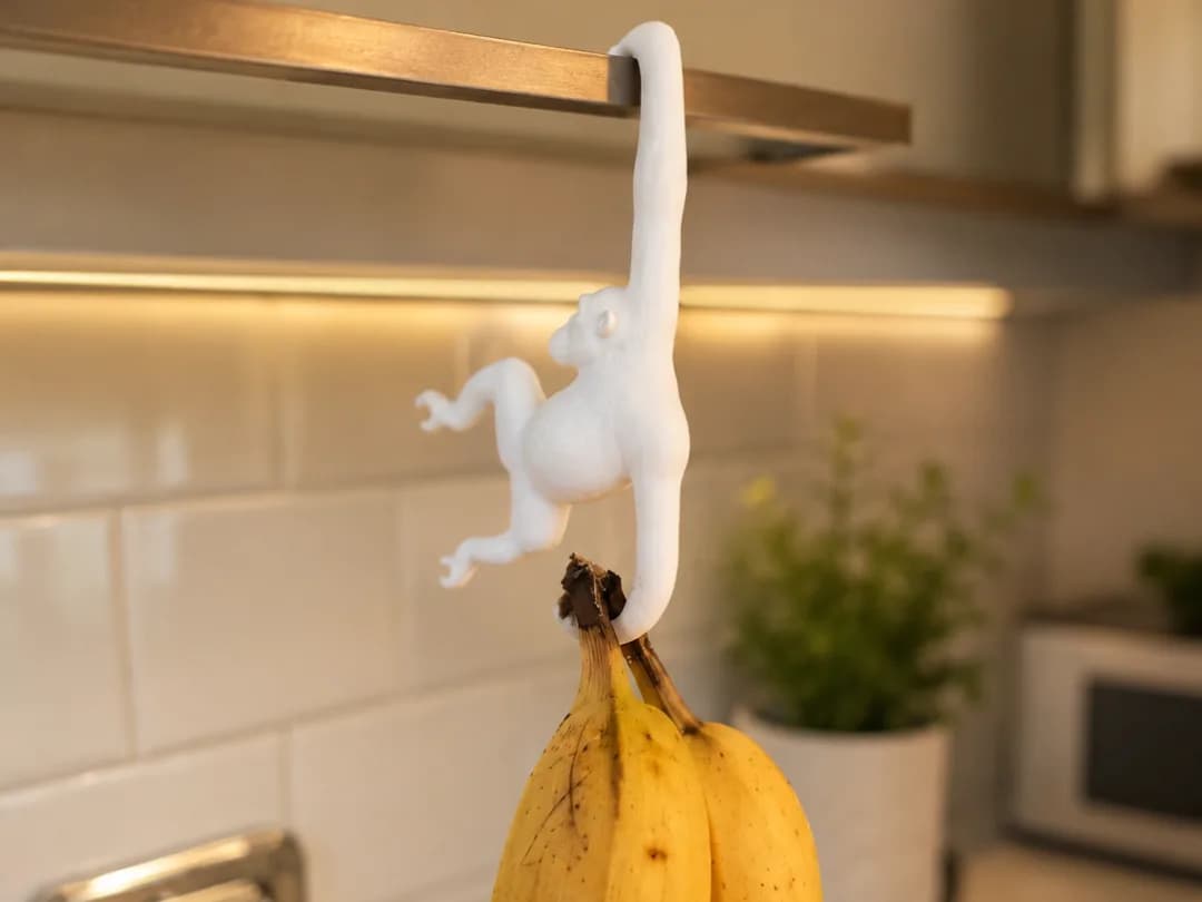 Macaquinho Suporte de Banana para Armário Impressão 3D