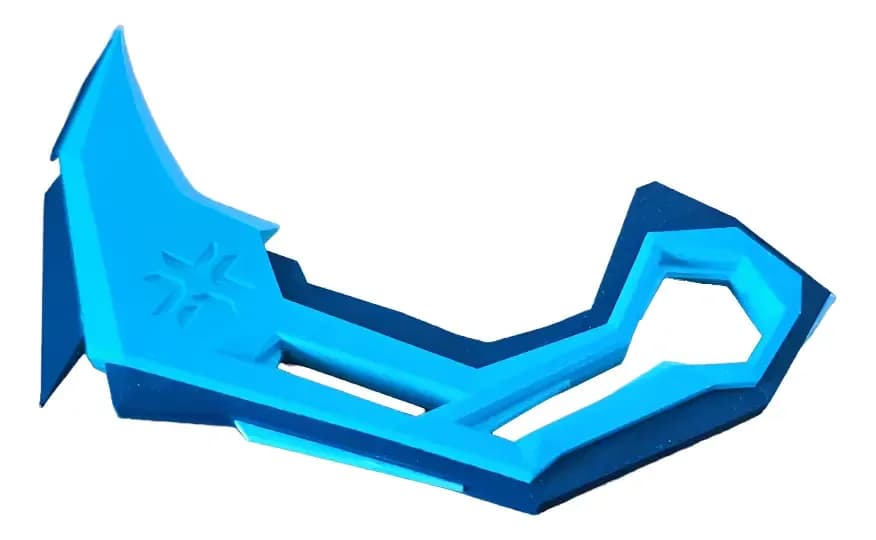 Karambit Vct 2025 Valorant Cosplay 1:1 - 3d Azul