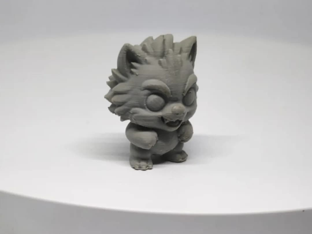 Miniatura Lobisomem Fofo Impressão 3D