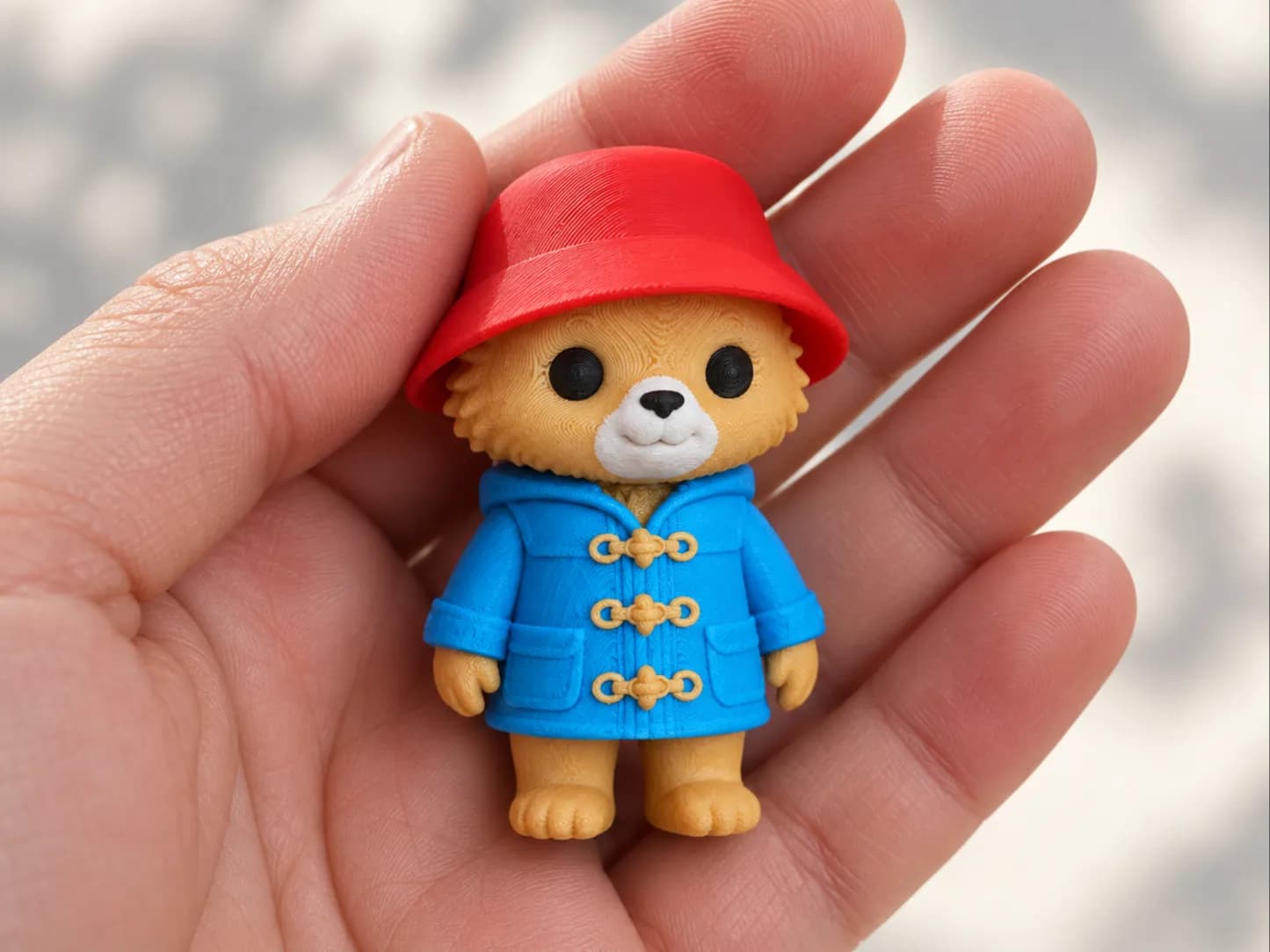 Miniatura Urso Paddington Articulado 5 cm Impressão 3D