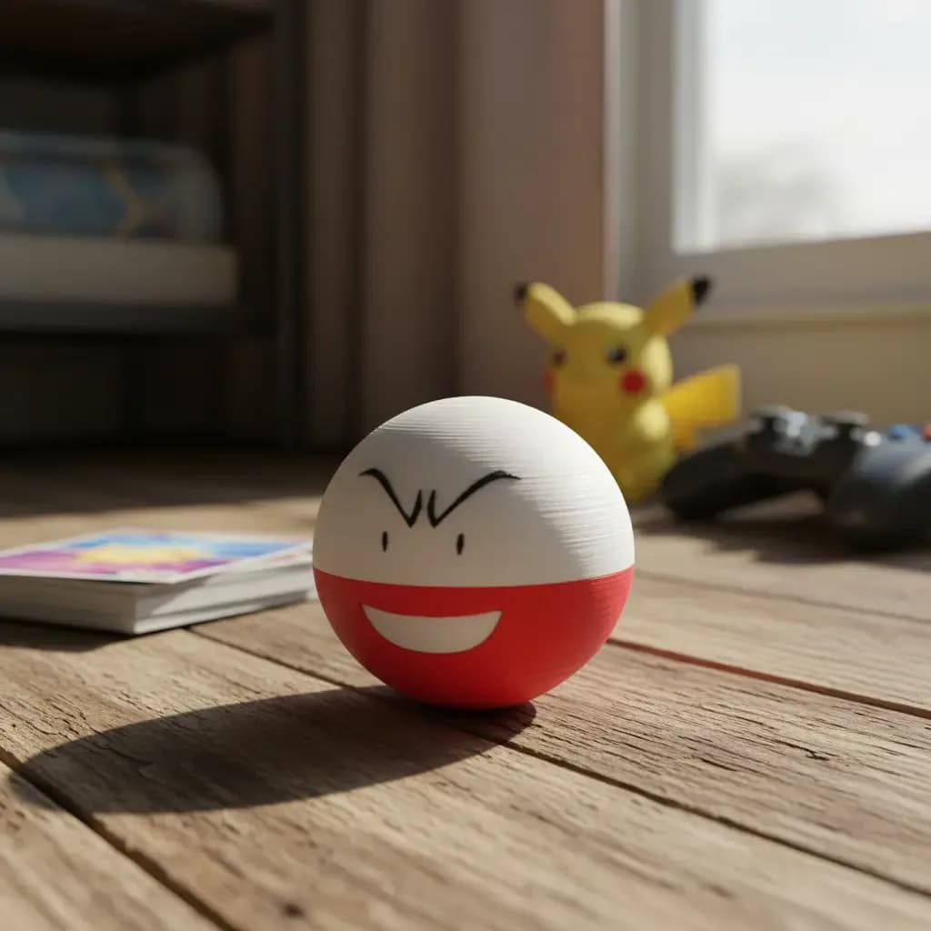 Boneco: Eletrodo Pokémon 4cm - 3d Colecionável Geek