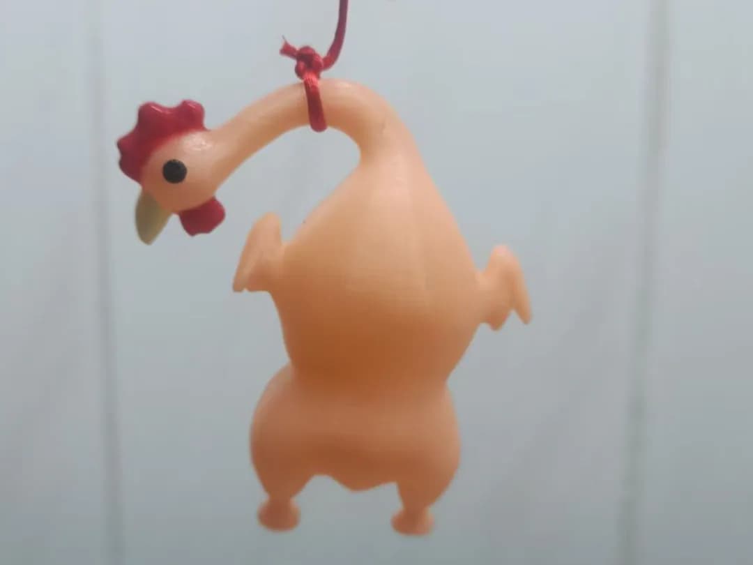 Chaveiro Frango Assado Divertido Impressão 3D