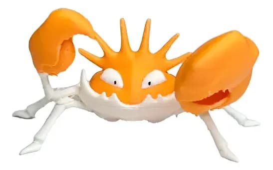 Boneco: Kingler Pokémon 5cm - 3d Colecionável Geek