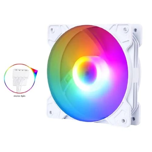 FAN COOLER R5 CYCLONE WHITE MOLEX RAINBOW 120MM