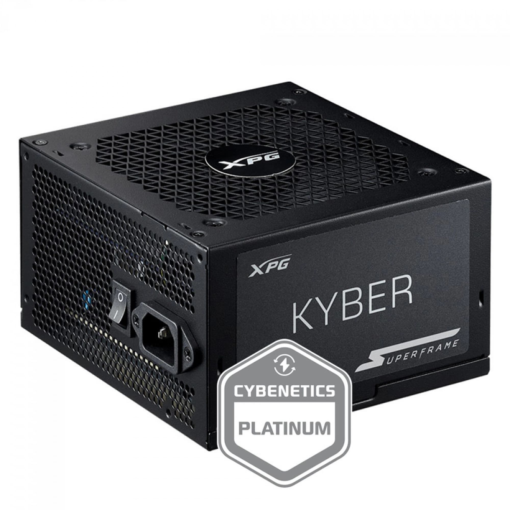 FONTE 850W XPG KYBER 80 PLUS GOLD ATX 3.1 CYBENETICS PLATINUM, COM CONECTOR PCIE 5.0, PFC ATIVO, KYBER850G BK C BR COM CABO DE FORCA