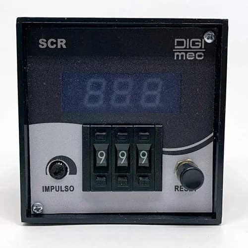 Contador de Impulsos 72x72mm SCR/3 Digimec
